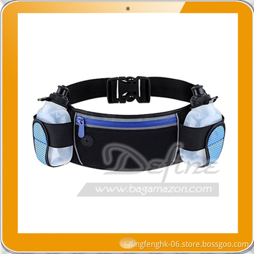 Zipper Pockets Water Resistant Running Belt Waist Bag